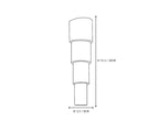 Small Tiered Alabaster Wall Sconce Line Art Dimension Diagram