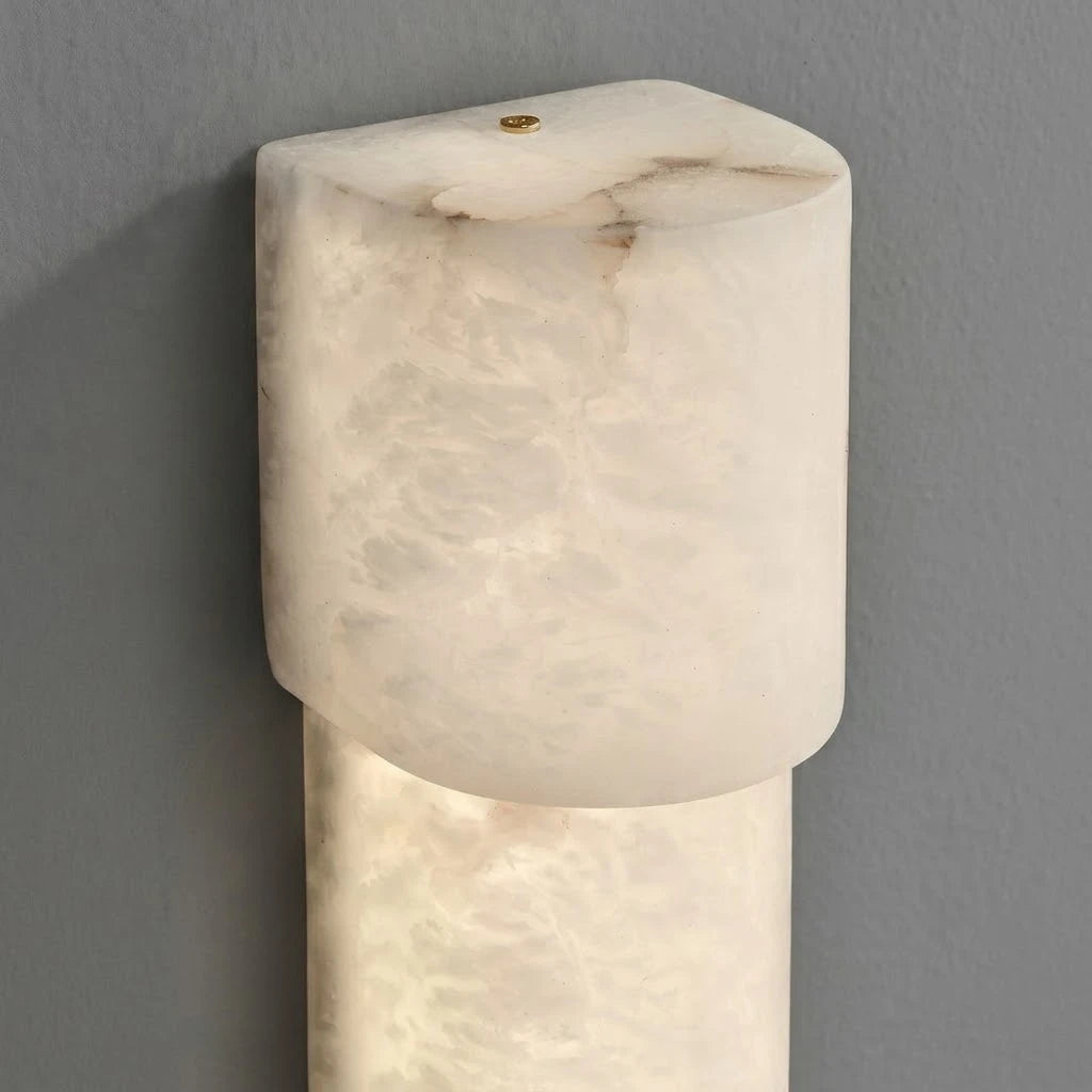 Close Up Top View of Translucent Alabaster Stone Texture