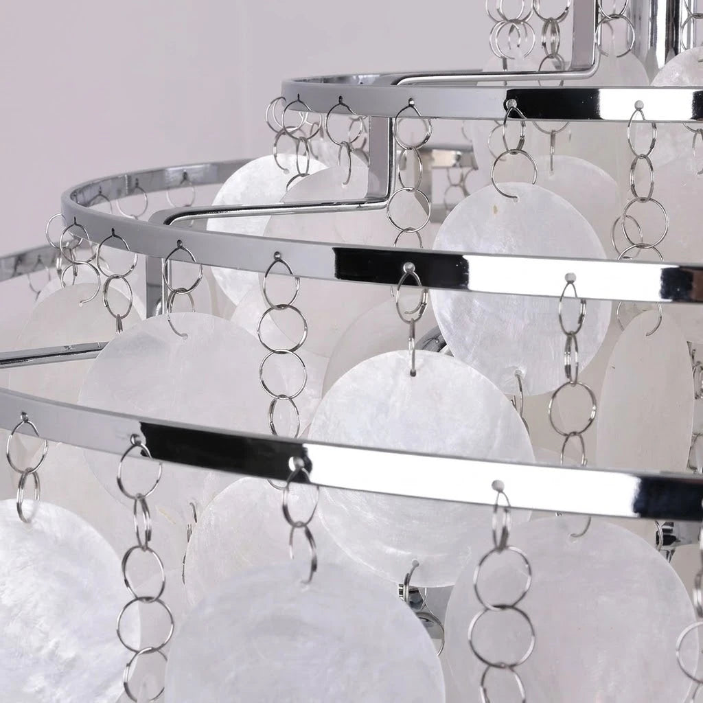 Detail of Polished Chrome Tiered Frame and Shell Mounting