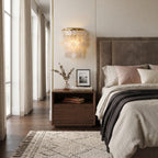 Tiered Brass Shell Flush Mount