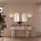 Modern Marble Wall Sconces in Grand Bathroom Setting