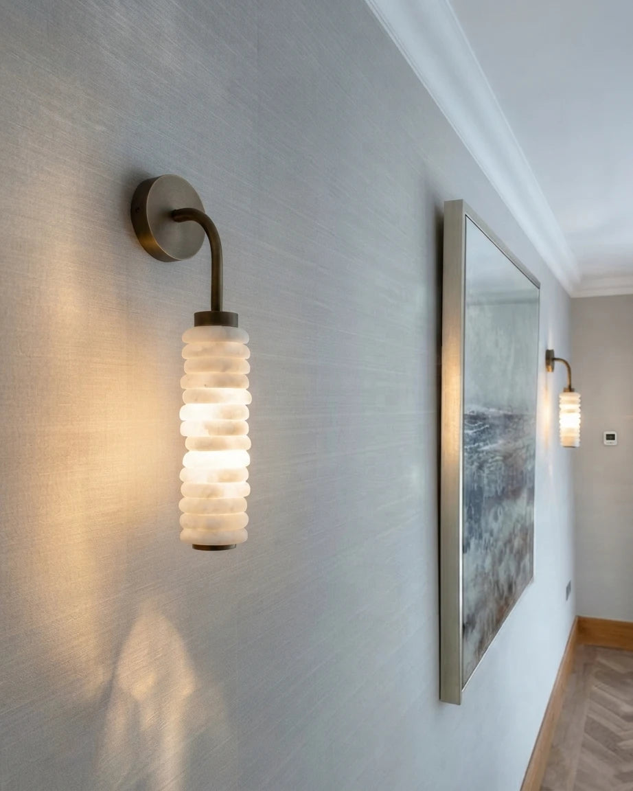 Modern Single-Tube Wall Sconce in Hallway Gallery