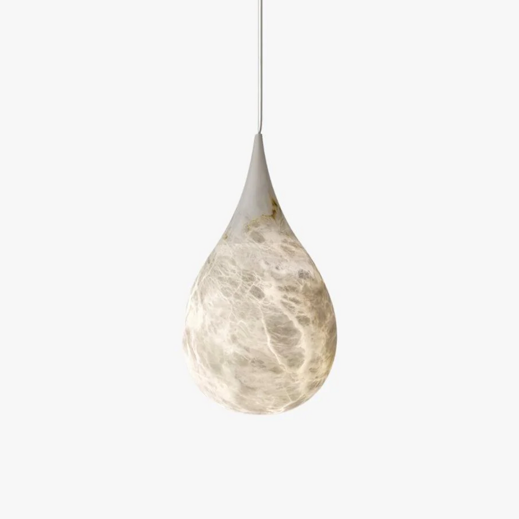 Tova Teardrop Alabaster Pendant Lamp