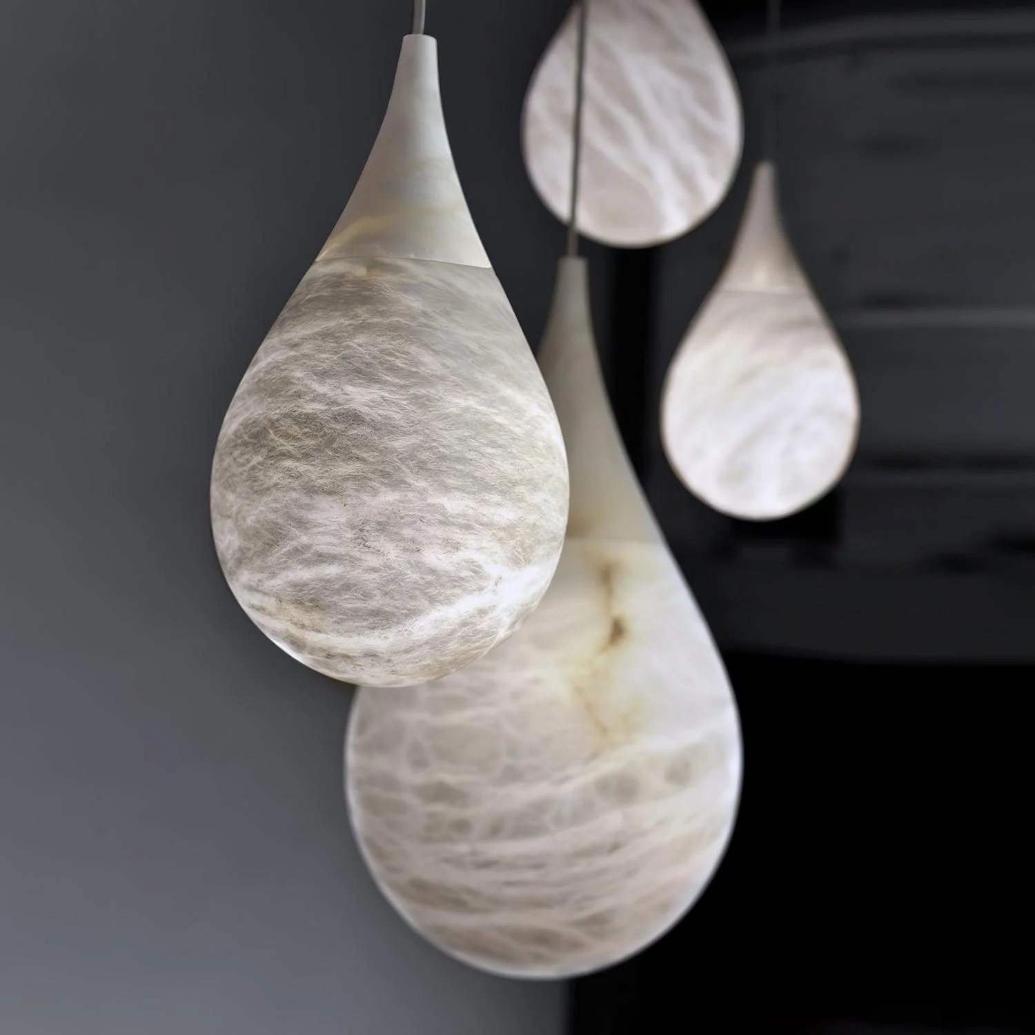 Tova Teardrop Alabaster Pendant Lamp