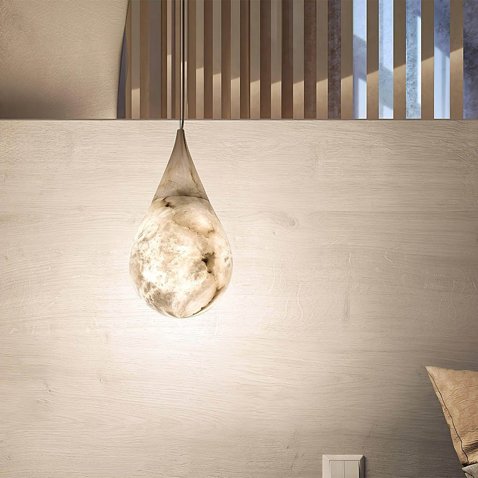 Tova Teardrop Alabaster Pendant Lamp
