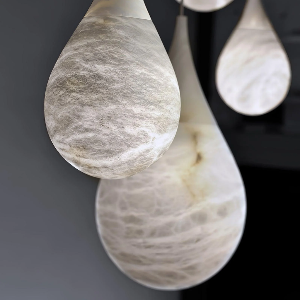 Tova Teardrop Alabaster Pendant Lamp