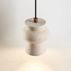 Travertine Arcus Cylindrical Pendant Lamp