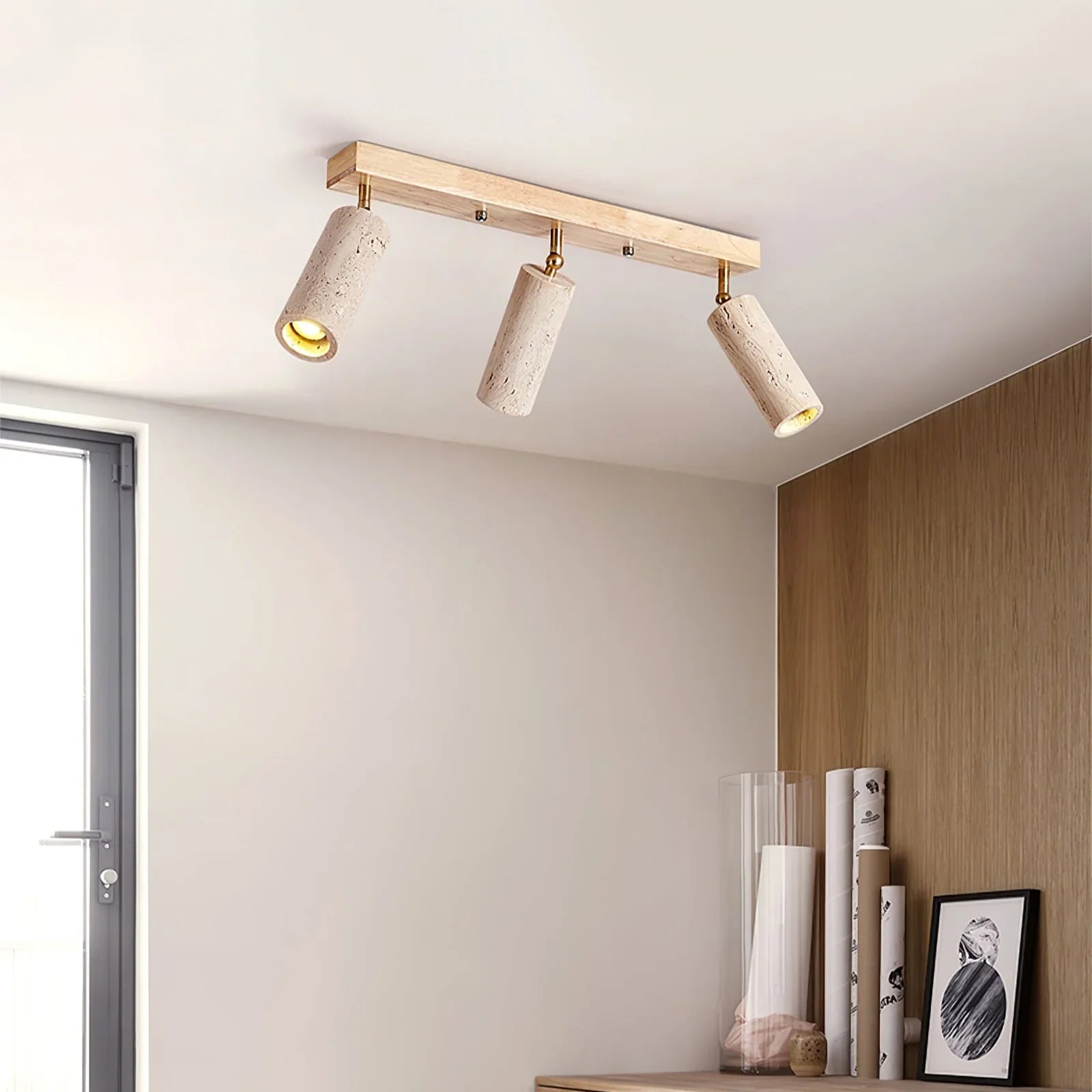 Travertine Ceiling Light