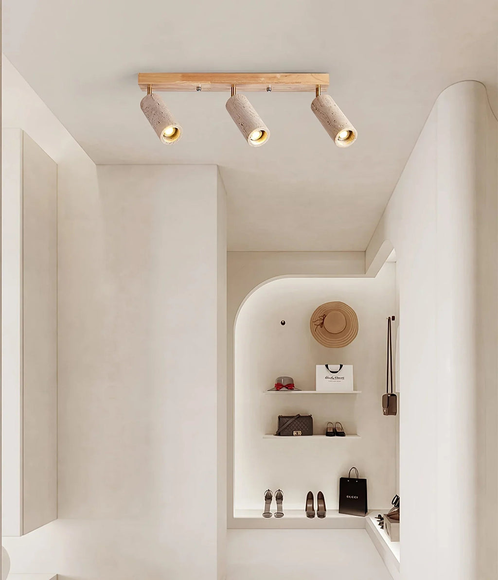Travertine Ceiling Light