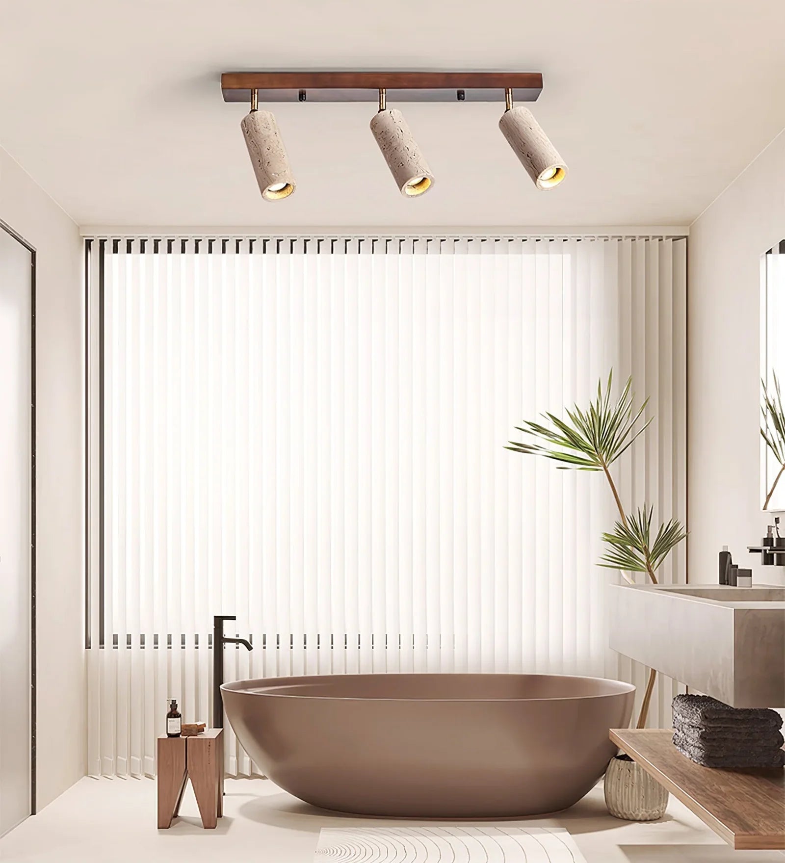 Travertine Ceiling Light