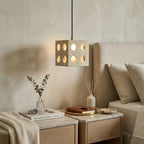 Travertine Cube Pendant Light