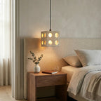 Travertine Cube Pendant Light