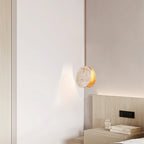 Round Travertine Pendant Light