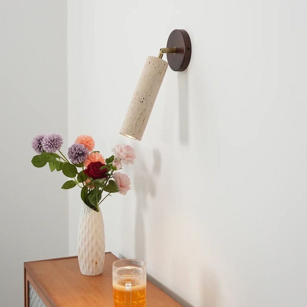 Travertine Mireille Wall Lamp