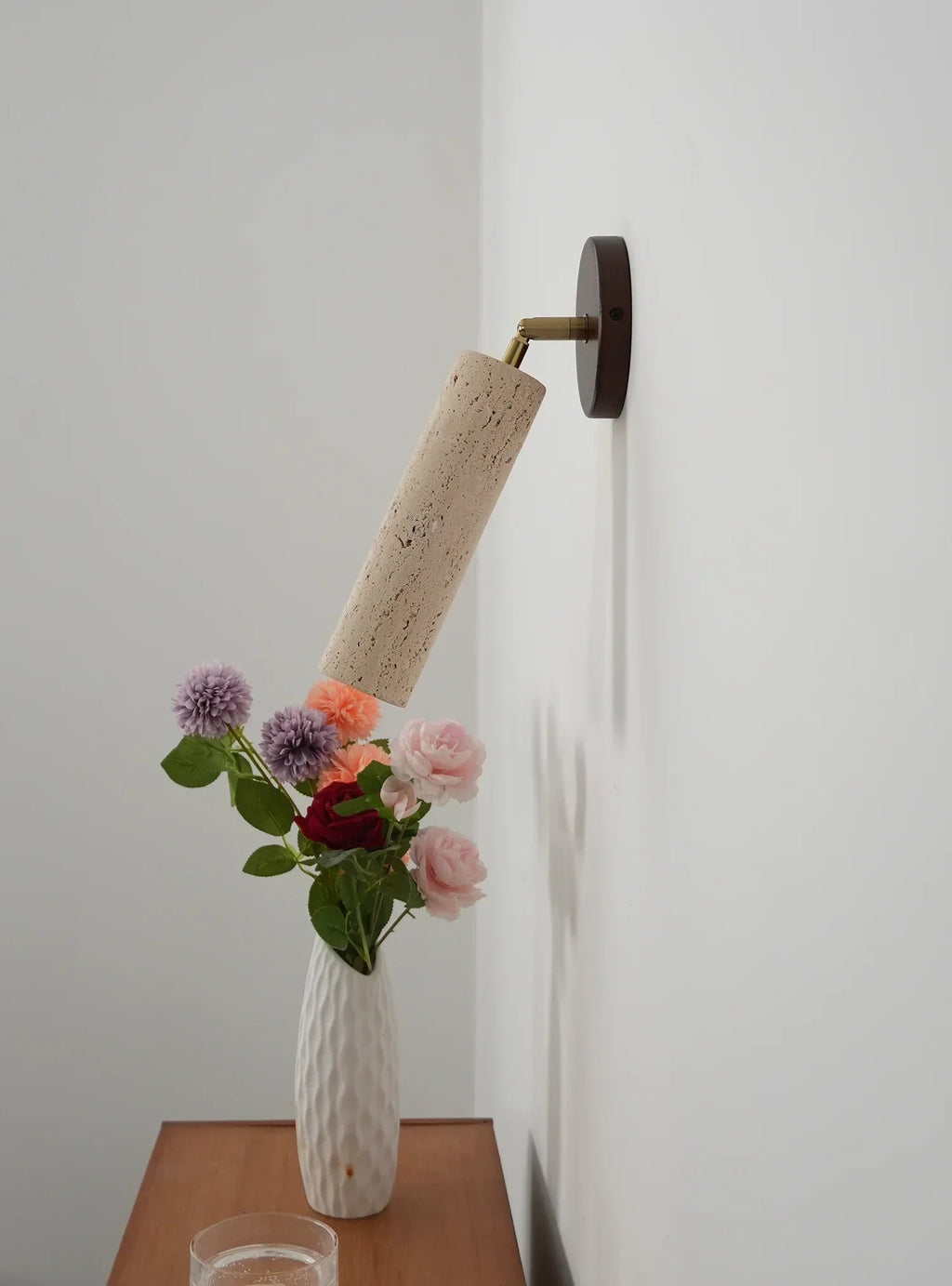 Travertine Mireille Wall Lamp