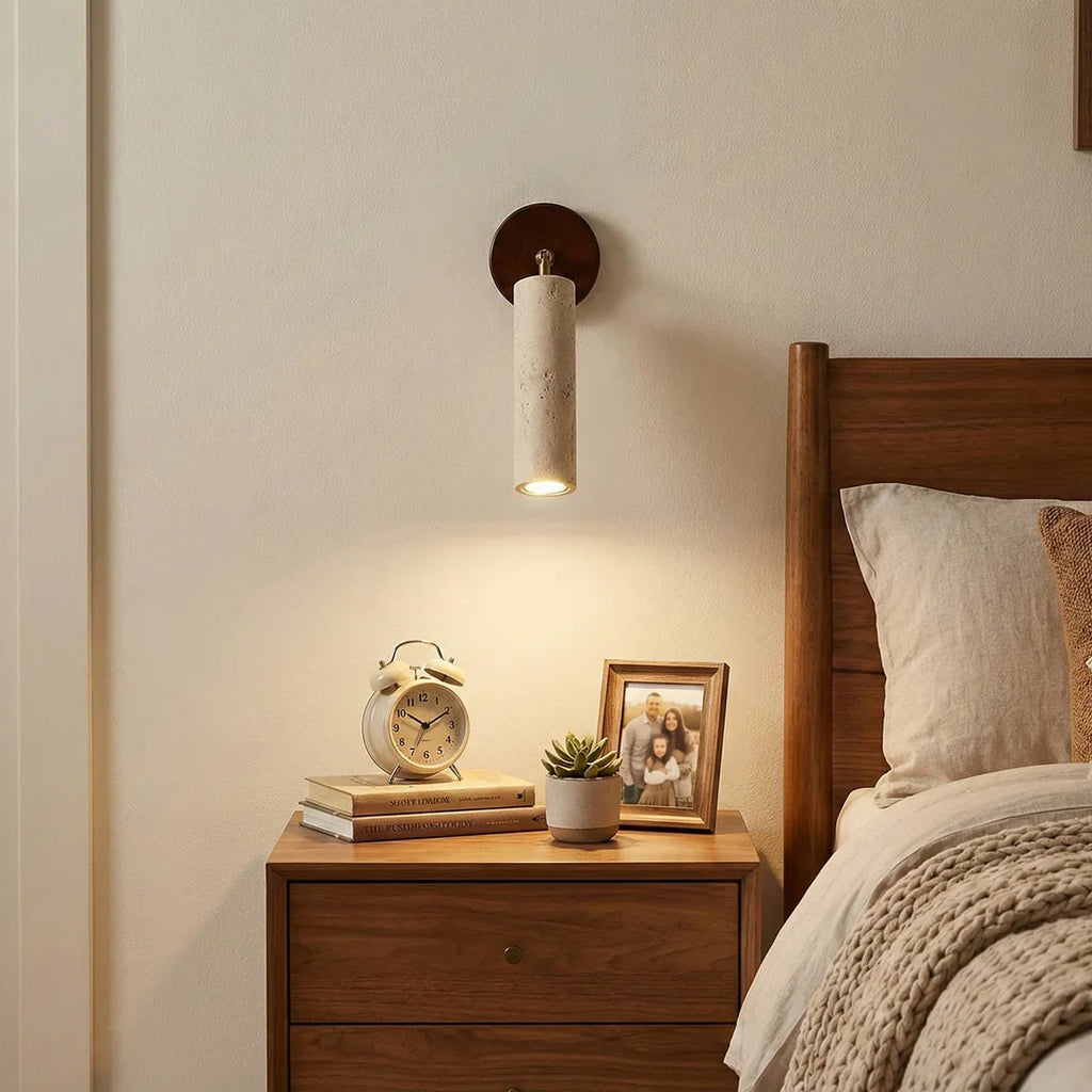 Travertine Mireille Wall Lamp