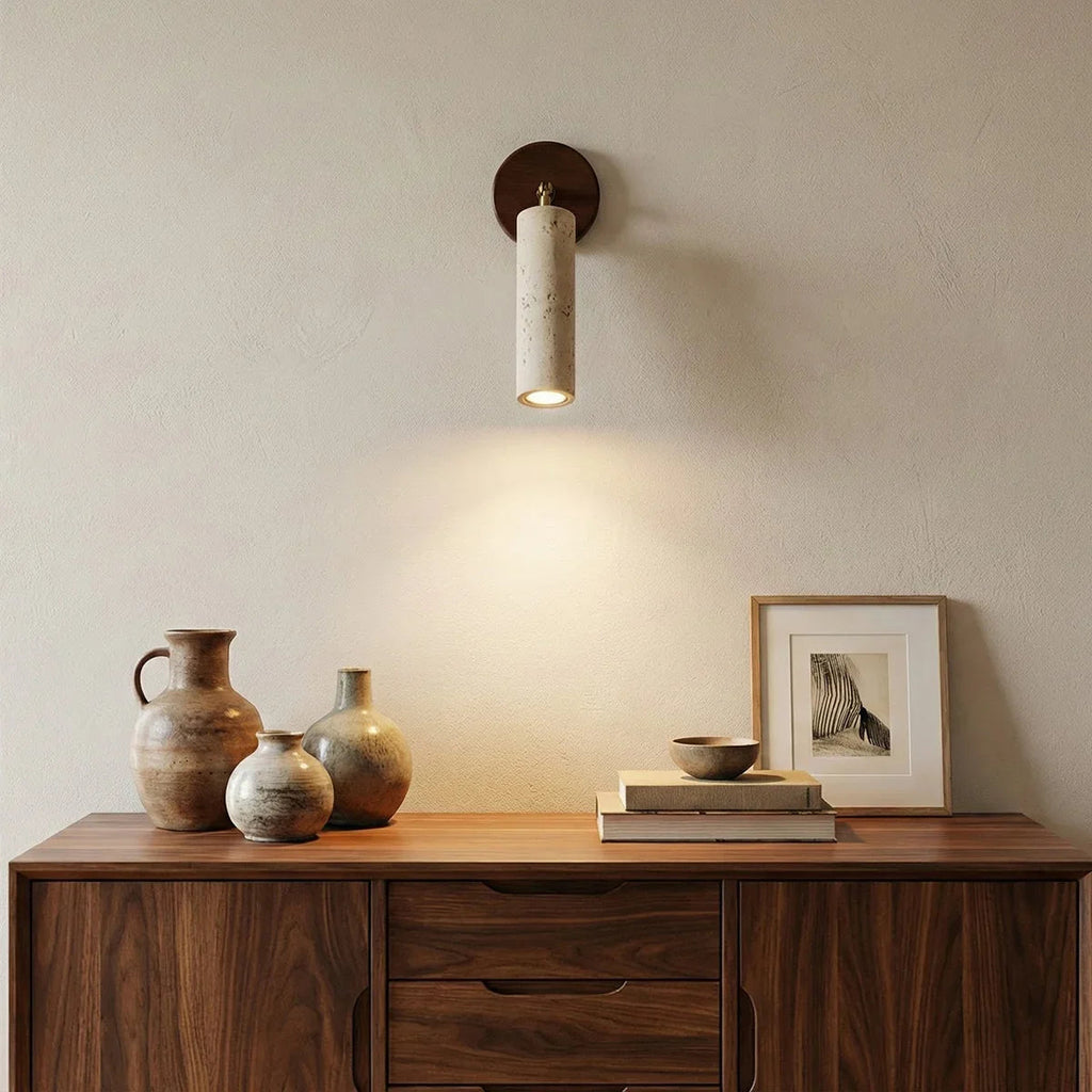 Travertine Mireille Wall Lamp