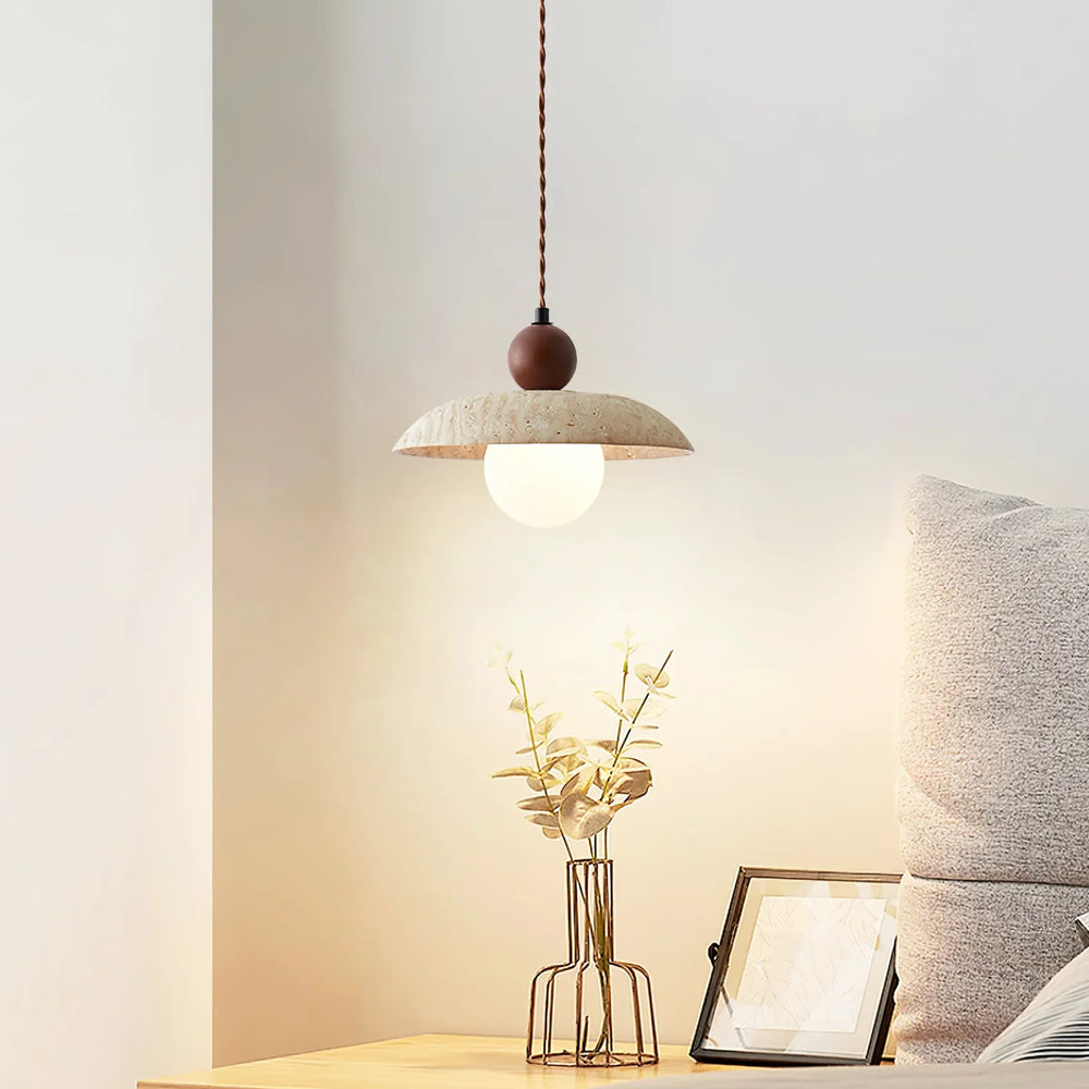 Travertine Soluna Pendant Light