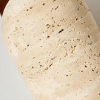 Close Up View of Natural Travertine Stone Porous Texture
