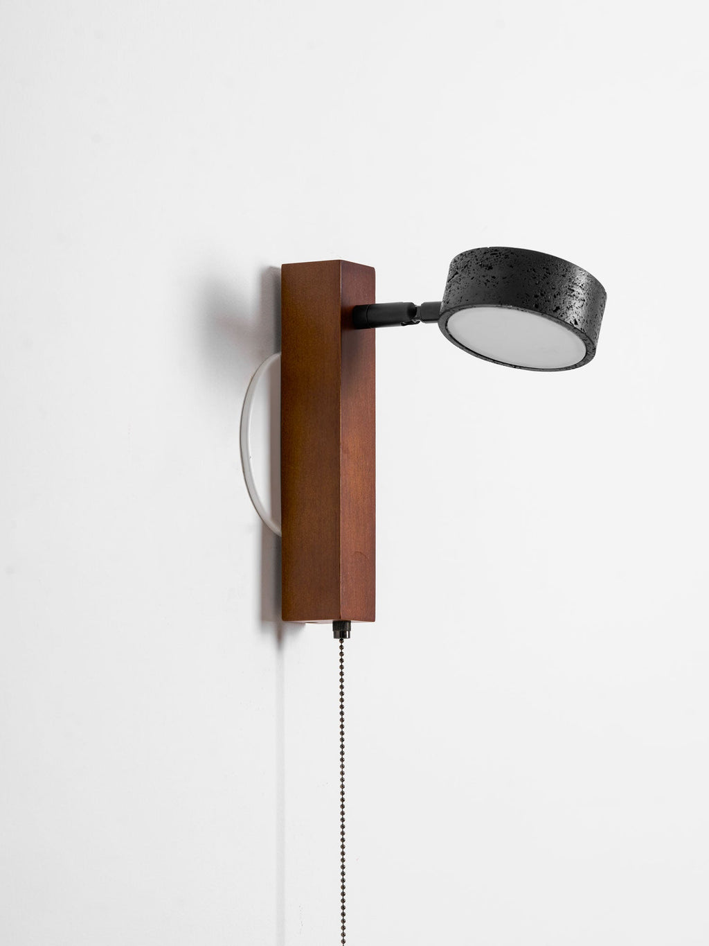 Travertine Walnut LED Sconce