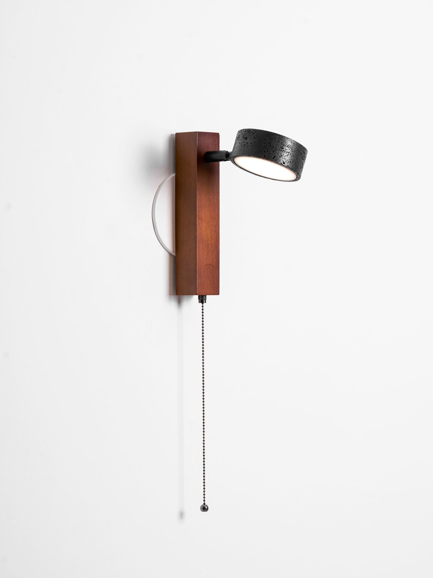 Travertine Walnut LED Sconce