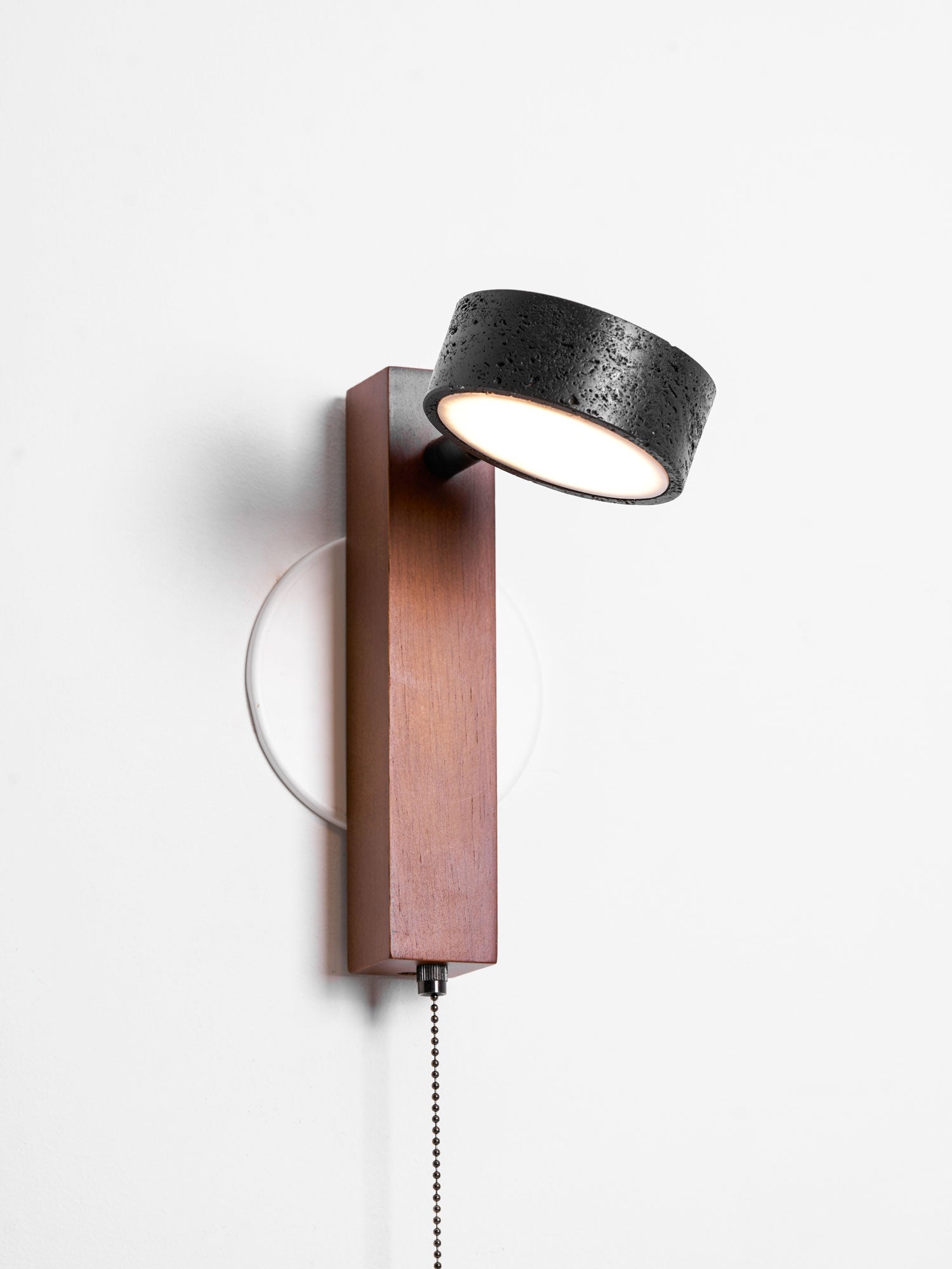 Travertine Walnut LED Sconce