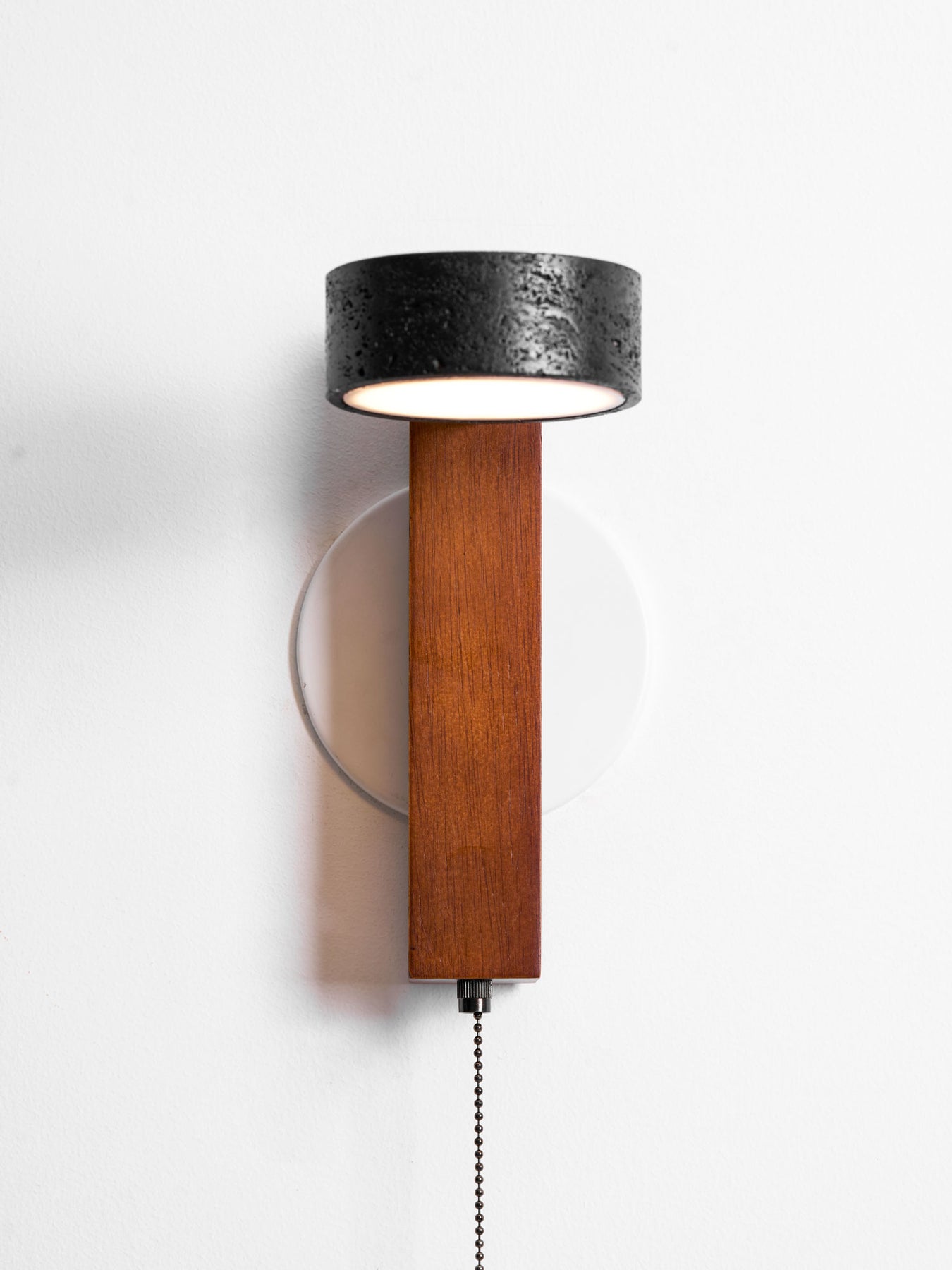 Travertine Walnut LED Sconce