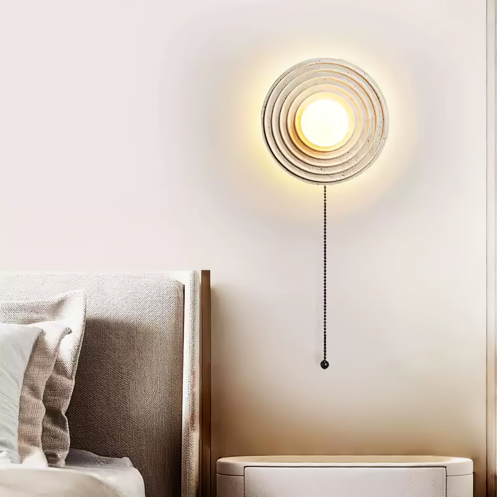 Textured Cement Halo Light