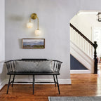 Modern Asymmetrical Wall Sconce in Entryway Foyer