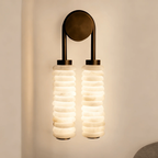 Twin Alabaster Sconce