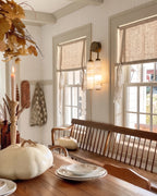 Traditional Capiz Shell Wall Sconce in Dining Area