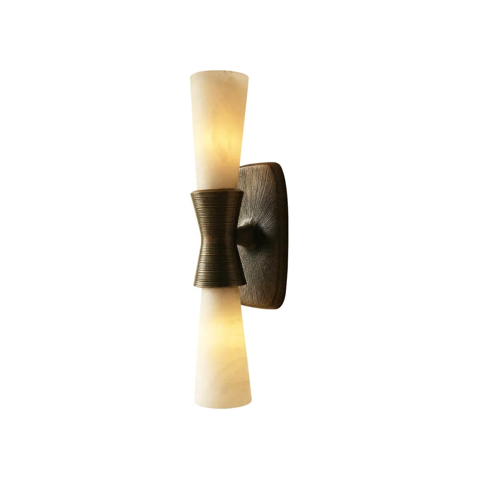 Twist Tapered Alabaster Wall Sconce