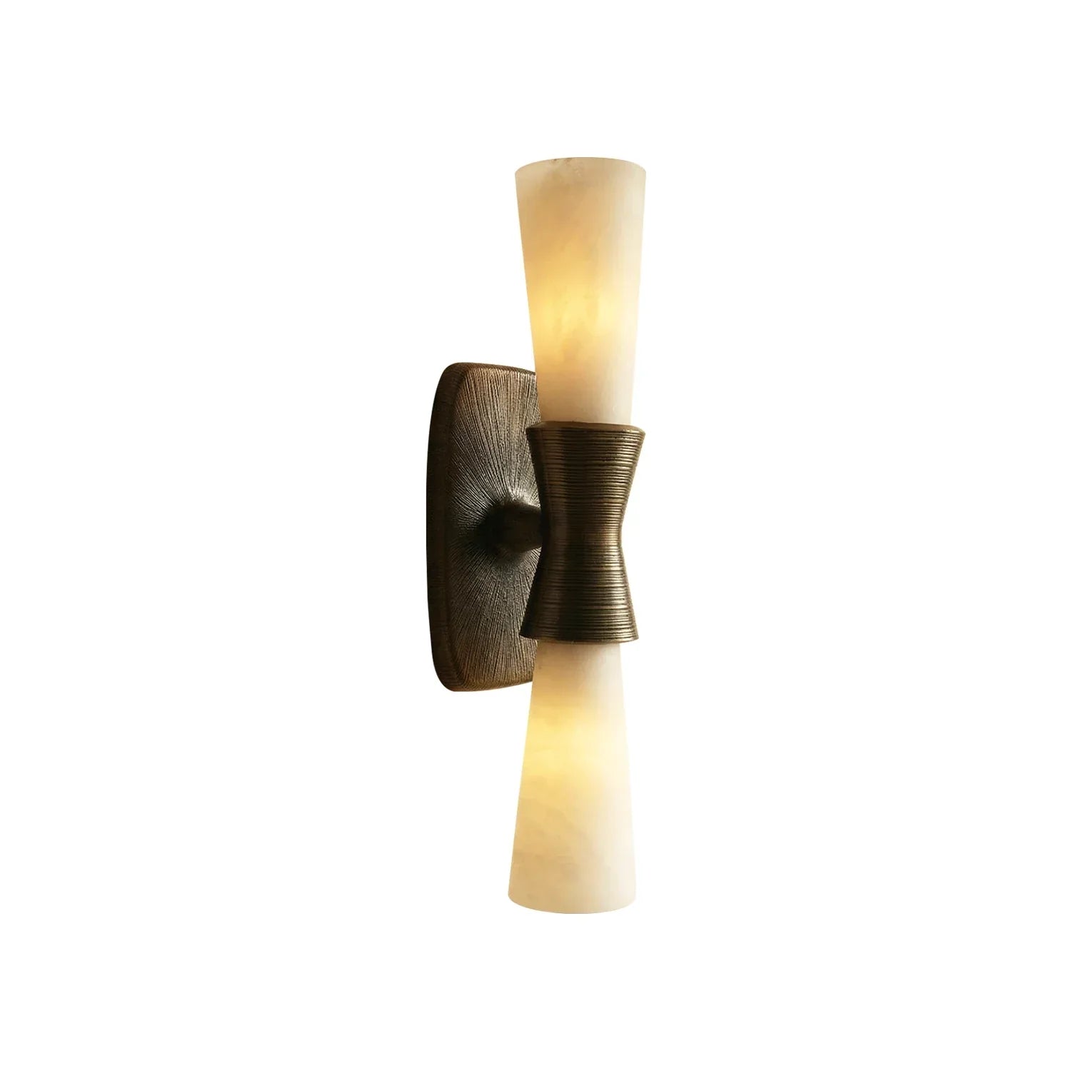 Twist Tapered Alabaster Wall Sconce