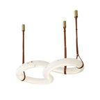 Twisted Ring Alabaster Chandelier