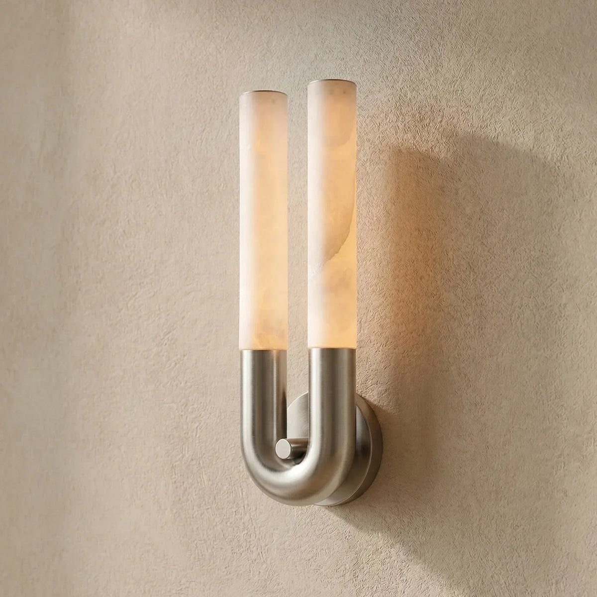 U-Shape Alabaster Arch Wall Sconce