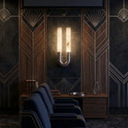 U-Shape Alabaster Arch Wall Sconce