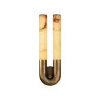 U-Shape Alabaster Arch Wall Sconce