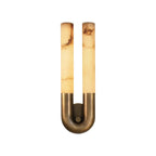 U-Shape Alabaster Arch Wall Sconce