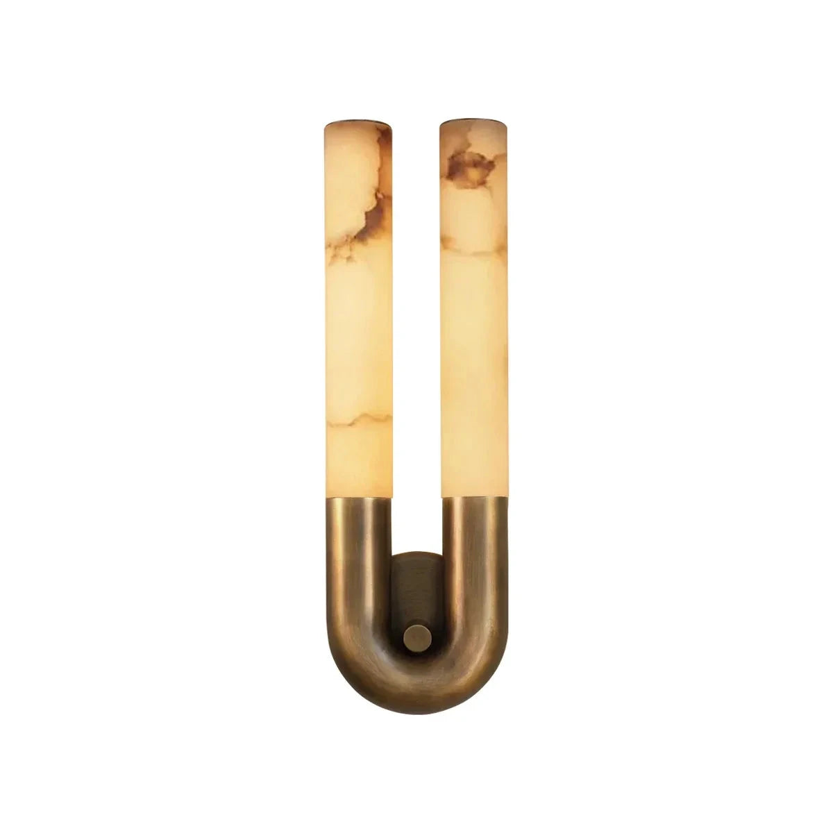 U-Shape Alabaster Arch Wall Sconce main product image for warm hallway and bedroom wall lighting