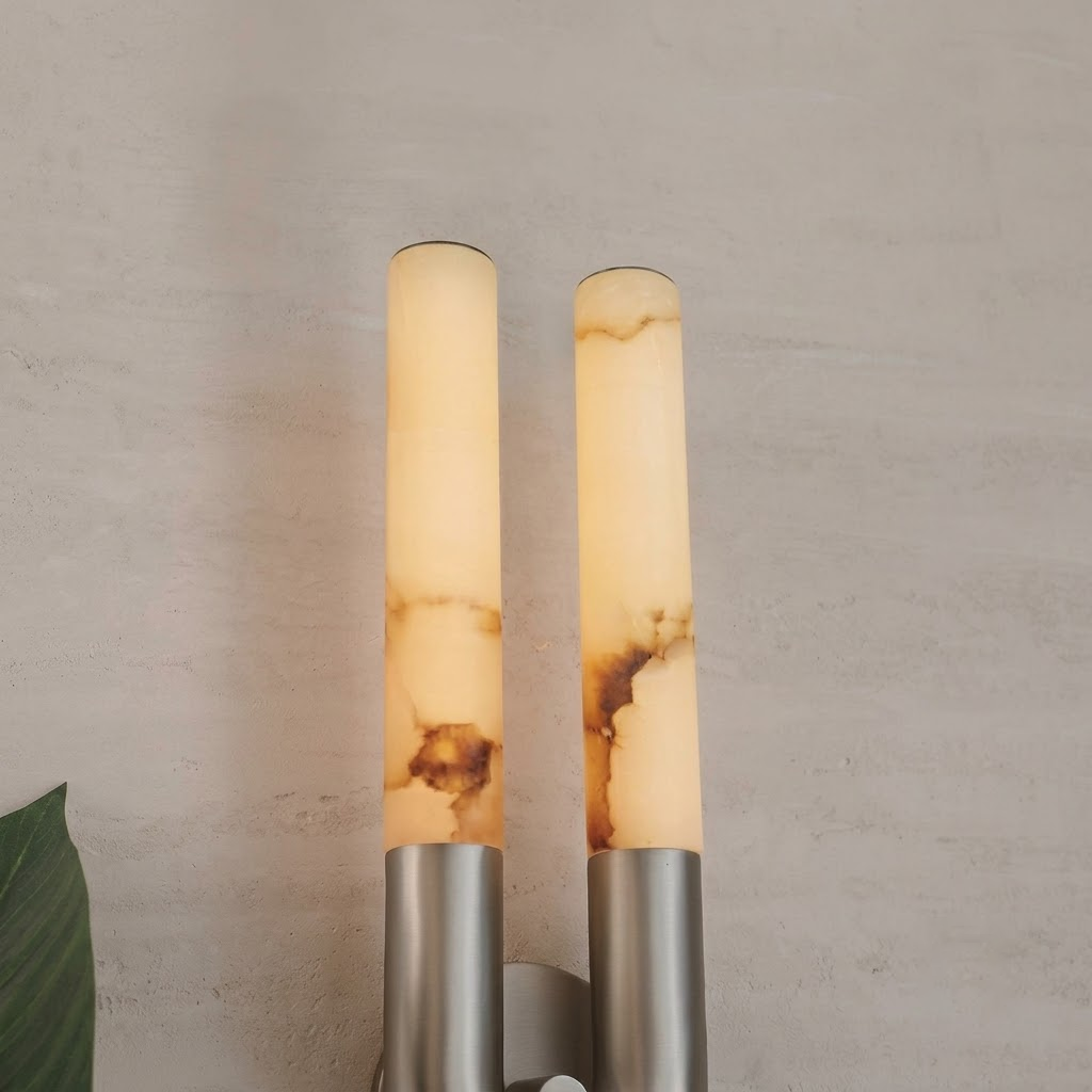 U-Shape Alabaster Arch Wall Sconce