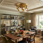Vance Brass  Directional Flush Mount