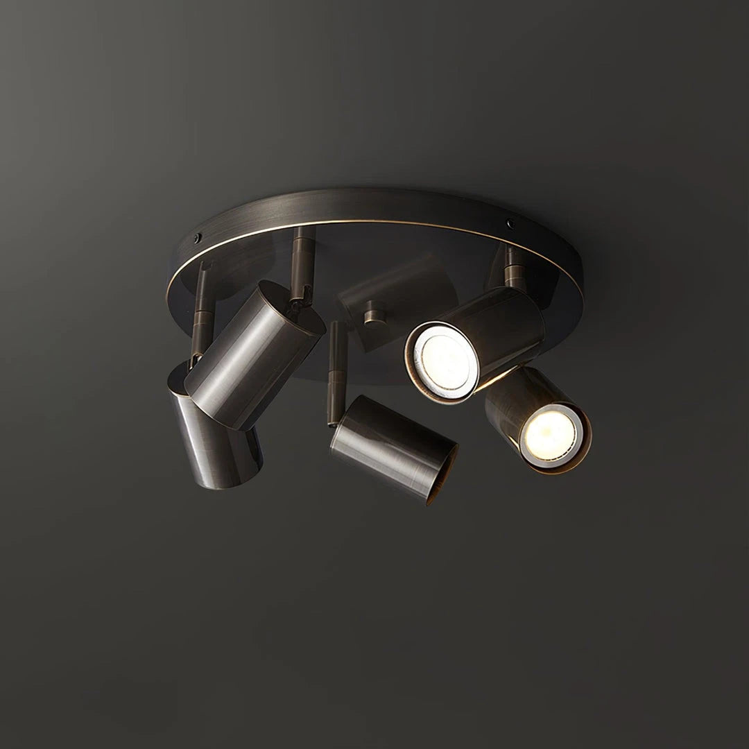 Vance Brass Directional Flush Mount