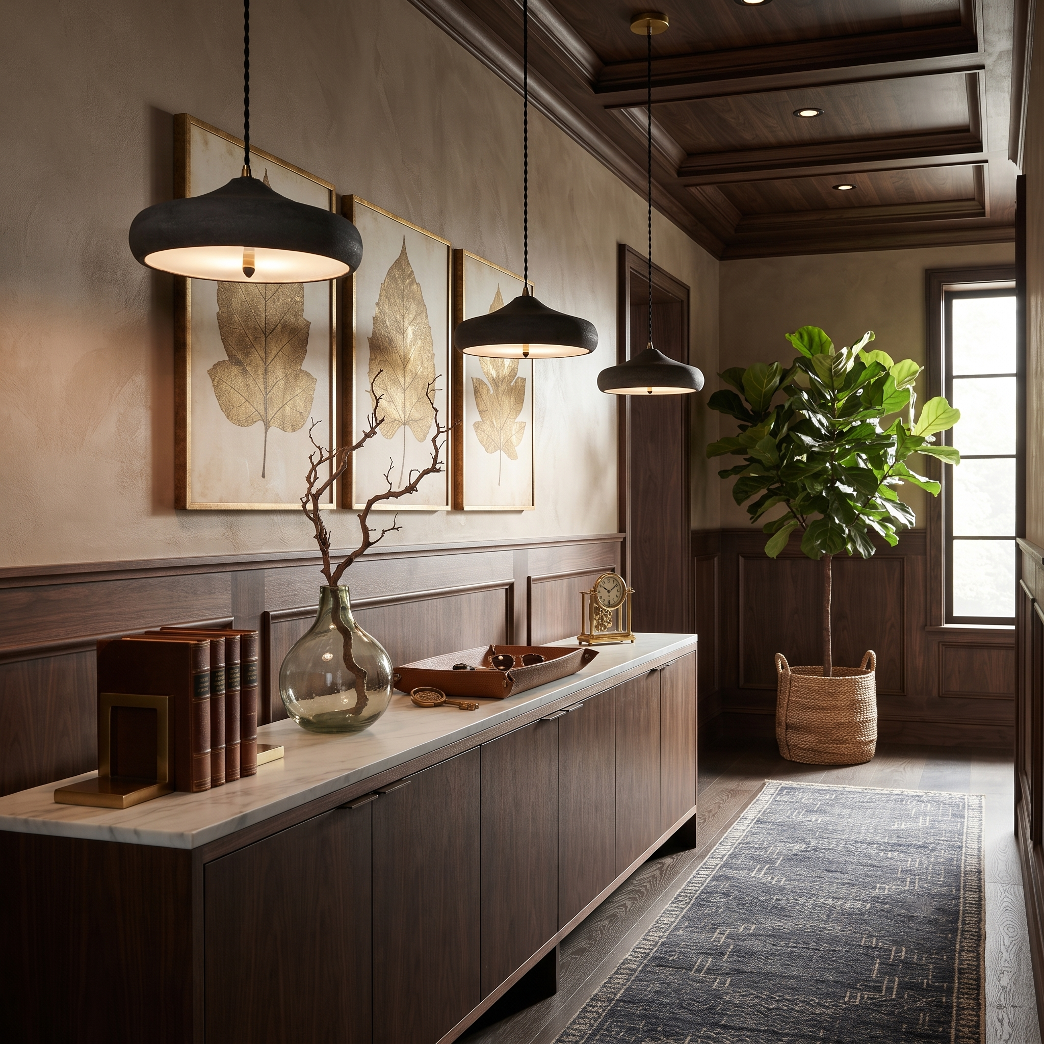 Vector Dark Dome Pendant Light