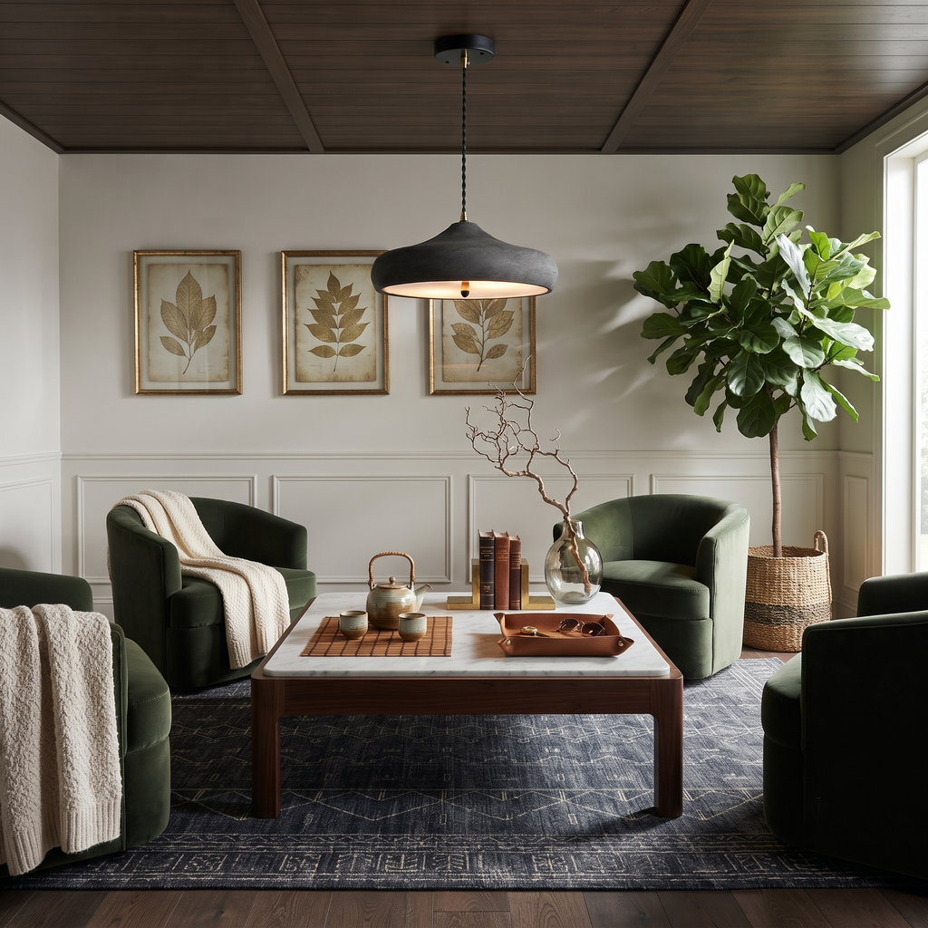 Vector Dark Dome Pendant Light