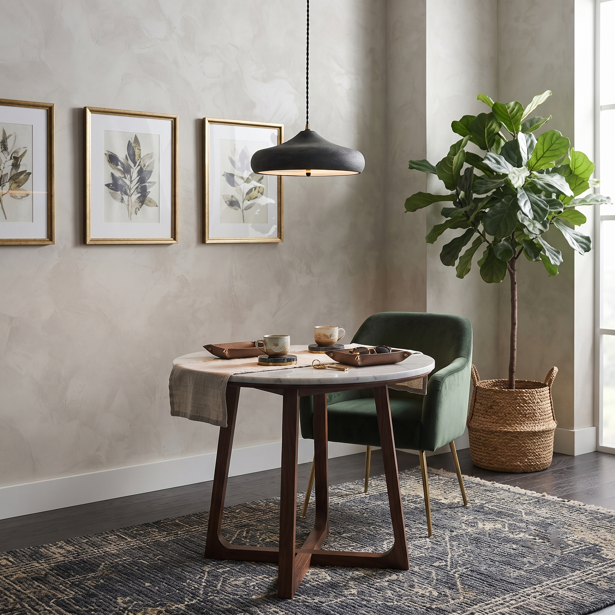 Vector Dark Dome Pendant Light