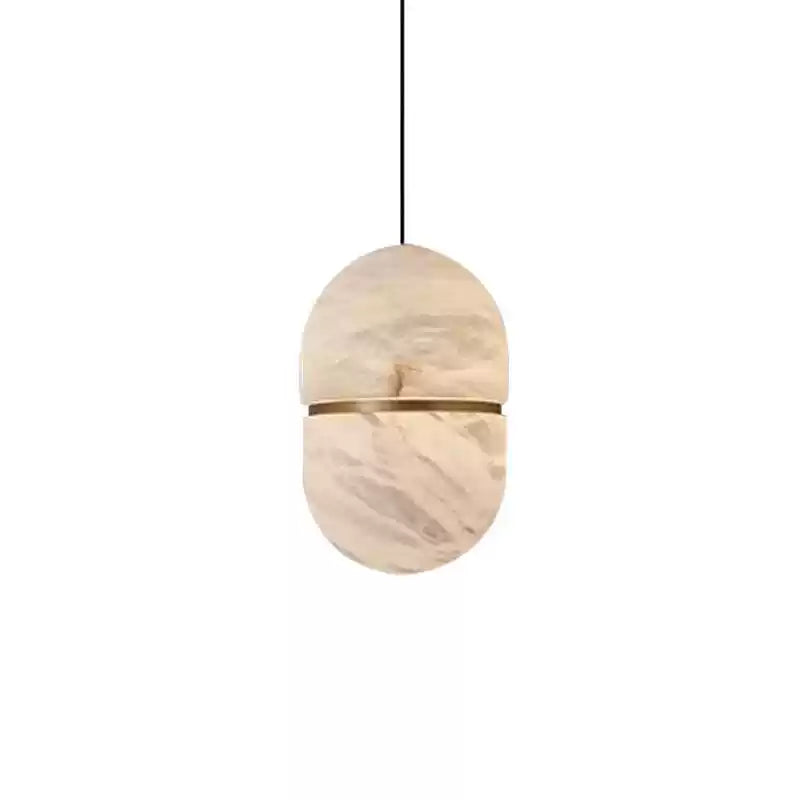 Velo Capsule Alabaster Pendant Lamp