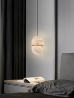 Velo Capsule Alabaster Pendant Lamp