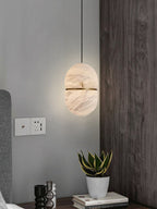Velo Capsule Alabaster Pendant Lamp