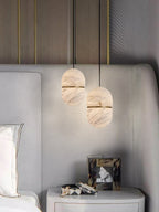 Velo Capsule Alabaster Pendant Lamp