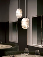 Velo Capsule Alabaster Pendant Lamp